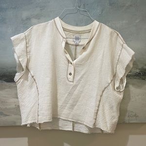 Urban Outfitters white waffle tshirt